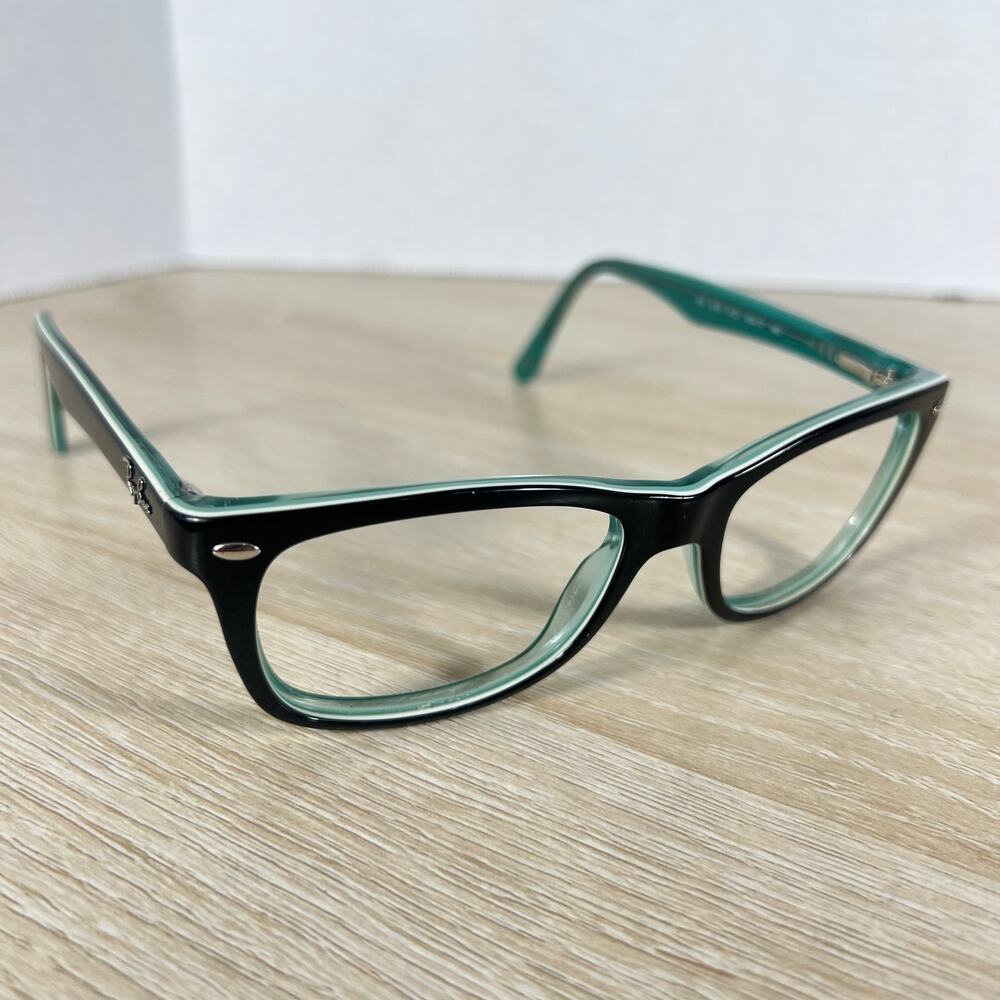 Ray-Ban RB5228 8121 Eyeglasses Black On Green Frames Only 50-17-140